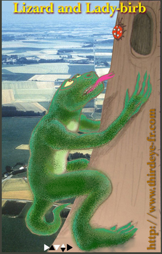 2D Digital Art - Lizard 1